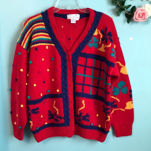 Jennifer Reed | Sweaters | Vintage Jennifer Reed Knitted By Hand Chunky ...